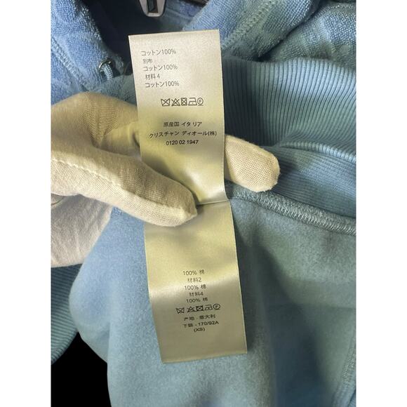 Christian Dior Oblique Relaxed-Fit Hooded Sweatshirt Blue Size XS Unisex NWT COA - Picture 11 of 16